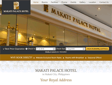Tablet Screenshot of makatipalacehotel.com.ph